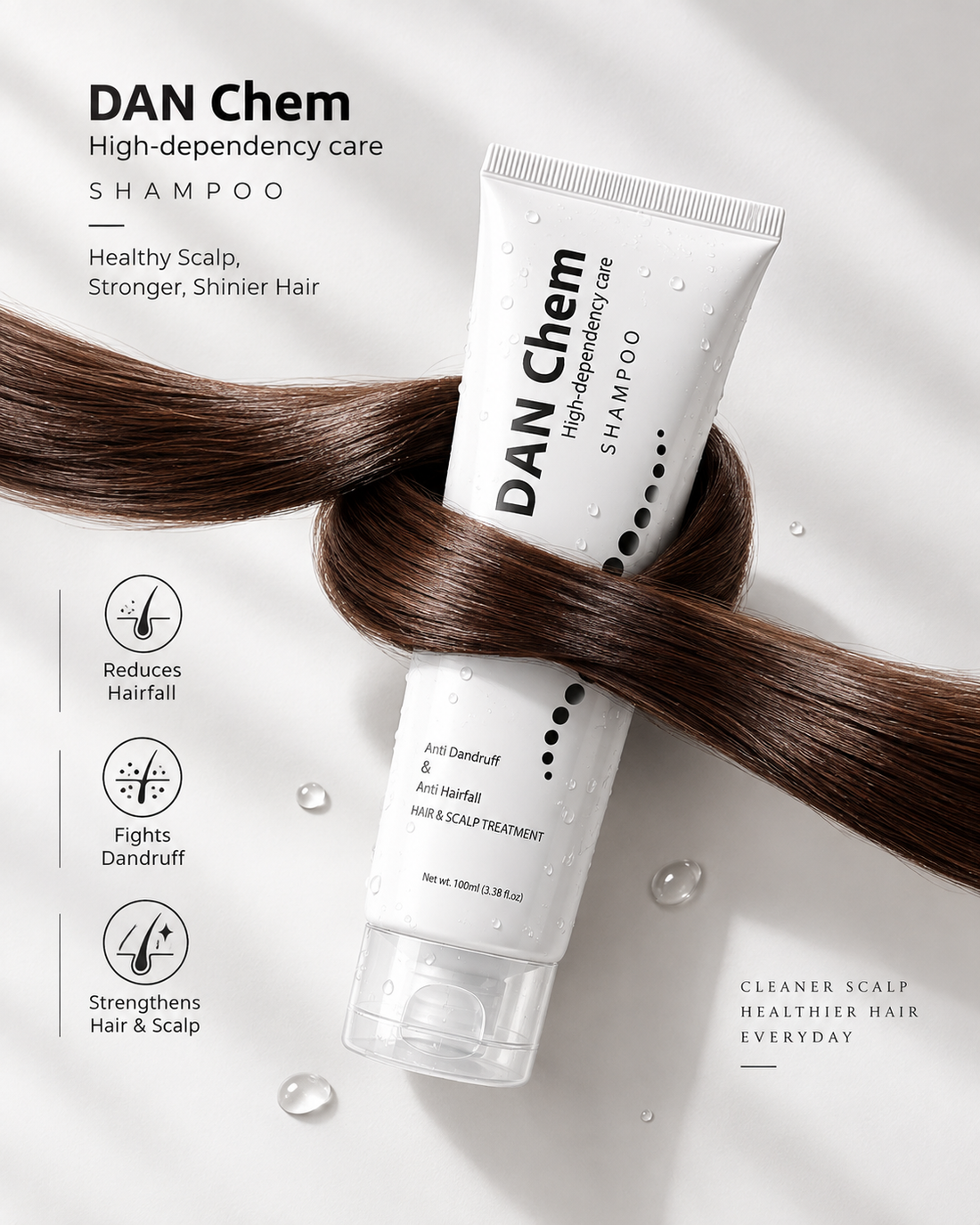 Dan Chem Anti-Dandruff & Hair Fall Shampoo (100ml)