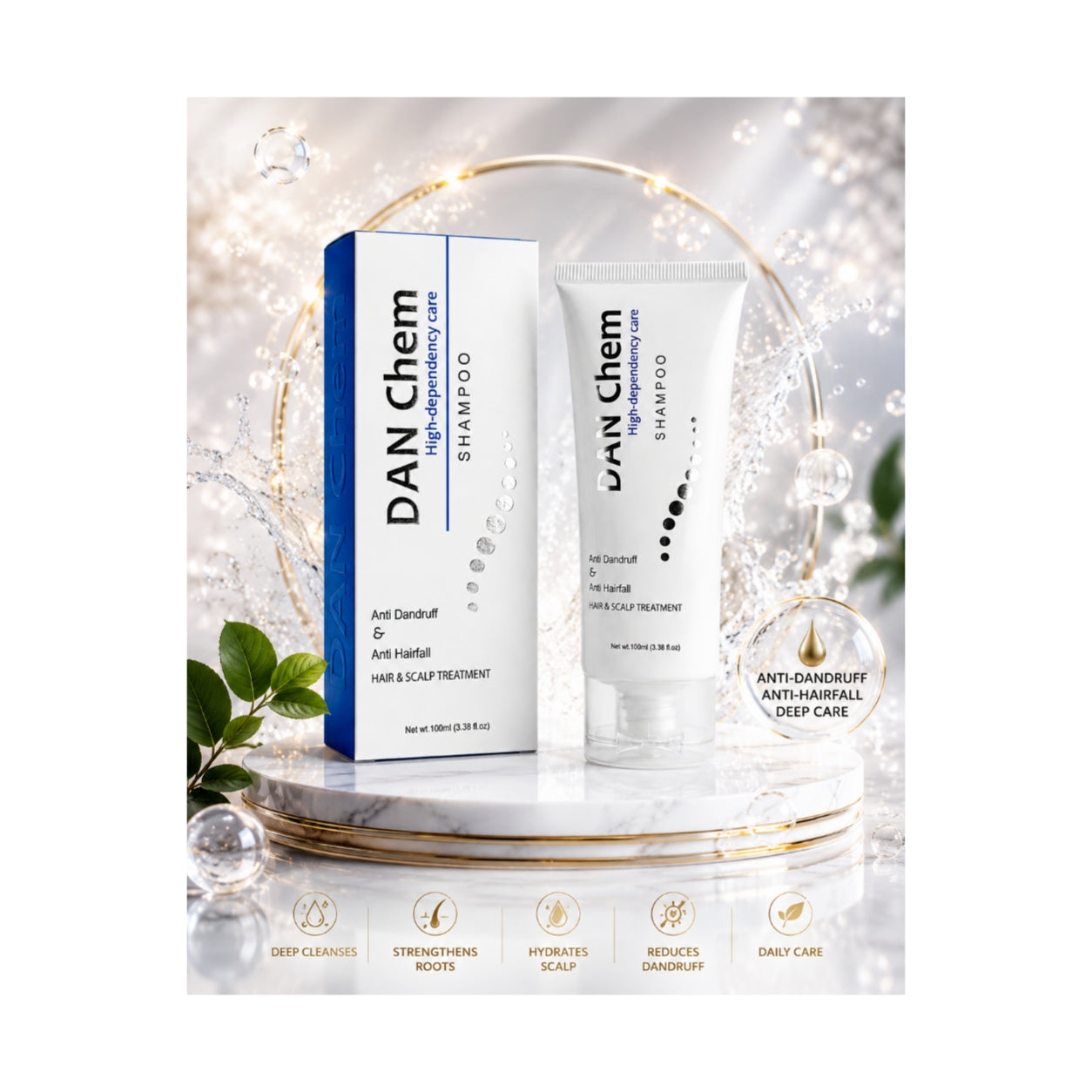 Dan Chem Anti-Dandruff & Hair Fall Shampoo (100ml)