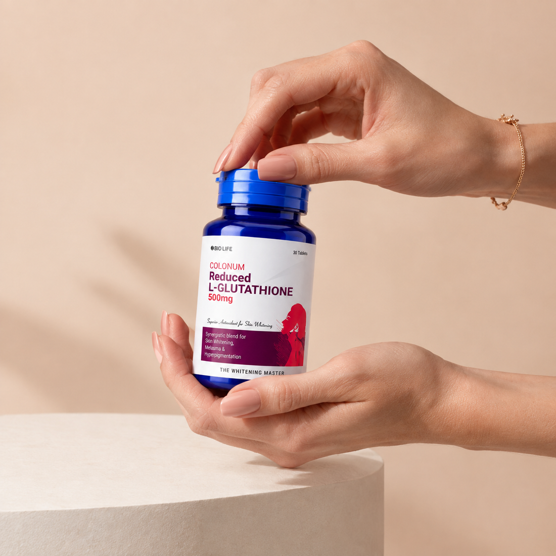 Colonum Reduced L-Glutathione 500mg Tablets (30 Tablets)