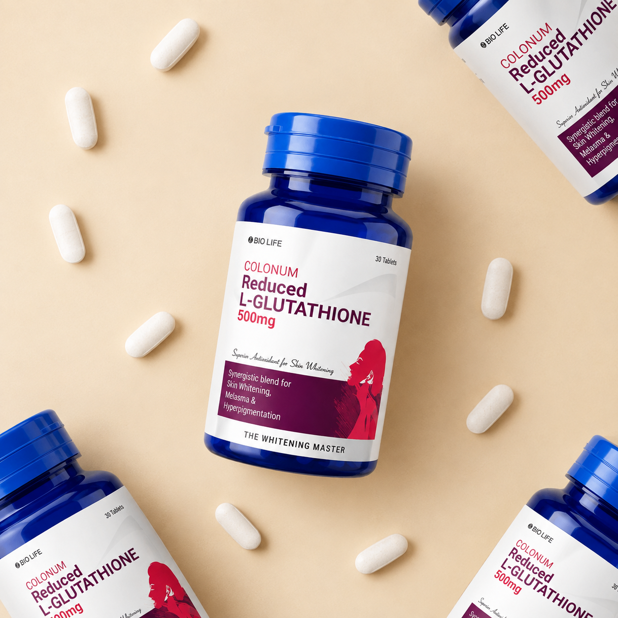 Colonum Reduced L-Glutathione 500mg Tablets (30 Tablets)